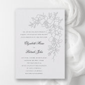 Invitation Orchid Gleam Formal Traditional Ivory Wedding