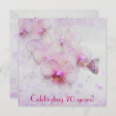 Invitation orchidée (Devant / Derrière)