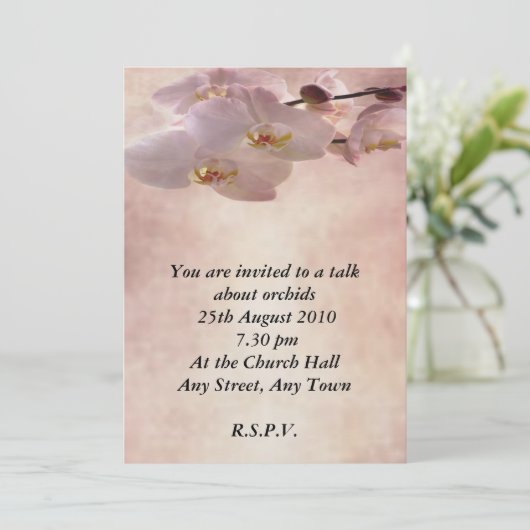 Invitation Orchidée (Debout devant)