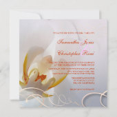 Invitation Orchidée blanche de Pix-Dezines| Rose pâle + blanc (Dos)