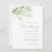 Invitation Orchidée blanche | Le mariage de l'invitation (Devant)