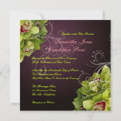 Invitation Orchidée de Pix-Dezines + Flourissement ornemental (Dos)