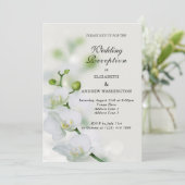 Invitation Orchidée Fleur Fleurs Fleurs Accueil Mariage (Debout devant)