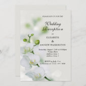 Invitation Orchidée Fleur Fleurs Fleurs Accueil Mariage (Devant / Derrière)