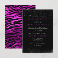 Orchidée Fuchsia Tigre Noir Blanc Anniversaire Pai