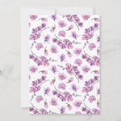 Invitation Orchidée, Invitation sur le thème du Ja (Dos)