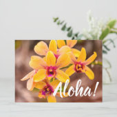 Invitation Orchidée jaune, Lawai, Kauai, Hawaii (Debout devant)
