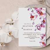Invitation Orchidée moderne Botanique Jardin Mariage Invitati
