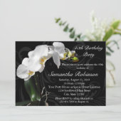 Invitation Orchidée noire dramatique 40e anniversaire (Debout devant)
