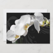 Invitation Orchidée noire dramatique 40e anniversaire (Dos)