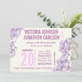 Invitation Orchidée rayonnante Succulente Mariage de typograp (Debout devant)