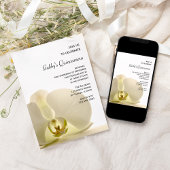 Invitation Orchidée sur l'invitation du Parti Quinceañera bla