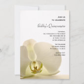 Invitation Orchidée sur l'invitation du Parti Quinceañera bla (Devant)