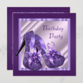 Invitation Orchidée talon haute chaussures femmes violet Anni (Devant / Derrière)