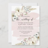 Invitation Orchidée tropicale Palm Verdure Aquarelle moderne (Devant)