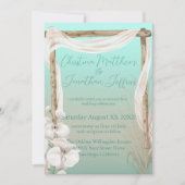 Invitation Orchidées & Arc Boho sur la plage Mariage (Devant)