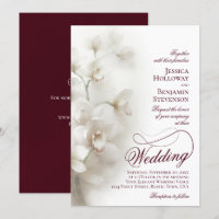 Orchidées blanches Mariage de code QR de script fa