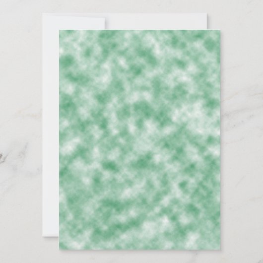 Invitation Orchidées blanches sur mariage arrière - plan vert (Dos)