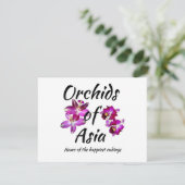 Invitation Orchidées d'Asie (Debout devant)