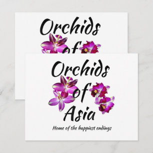 Invitation Orchidées d'Asie