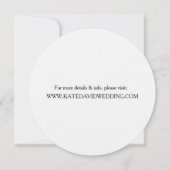 Invitation Orchidées de disques de vinyle rétro Mariage moder (Dos)