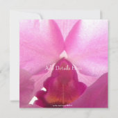 Invitation Orchidées Flying Wings/Invitations de toutes les o (Dos)