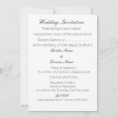 Invitation Orchidées Packages Mariages bon marché ensembles d (Dos)