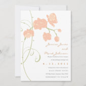 Invitation Orchidées pâles (Devant)
