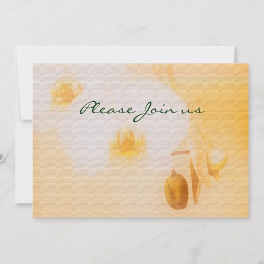 Invitation Orchidées - personnalisables (Dos)