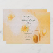 Invitation Orchidées - personnalisables (Devant / Derrière)