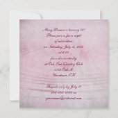 Invitation Orchidées roses avec papillon (Dos)