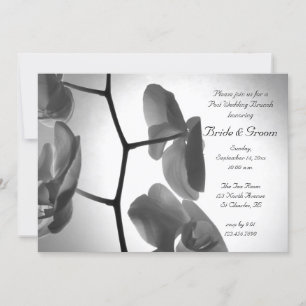 Invitation Orchidées sur l'invitation de Brunch Mariage de la