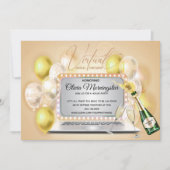 Invitation Ordinateur portable de célébration de la Fête des  (Devant)