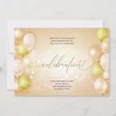 Invitation Ordinateur portable de célébration de la Fête des  (Dos)