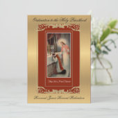 Invitation Ordination catholique à la Sainte Prêtr (Debout devant)