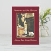 Invitation Ordination catholique à la Sainte Prêtr (Debout devant)