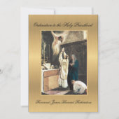 Invitation Ordination catholique à la Sainte Prêtr (Devant)