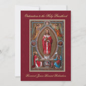 Invitation Ordination catholique à la Sainte Prêtr (Devant)