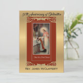 Invitation Ordination catholique Anniversaire d'or (Debout devant)