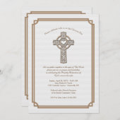 Invitation Ordination de la Croix Révérente (Devant / Derrière)