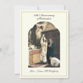 Invitation Ordination du prêtre Anniversaire Jubilé Invitatio (Devant)