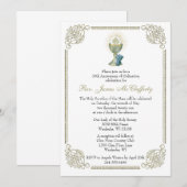 Invitation Ordination du prêtre catholique Anniversaire de l' (Devant / Derrière)