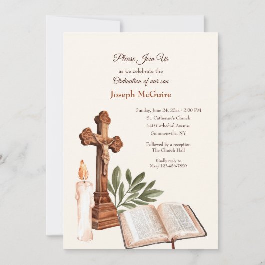 Invitation Ordinations sacerdotales (Devant)