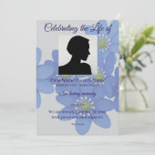 Invitation Ordre de service bleu royal (Debout devant)