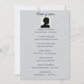 Invitation Ordre de service bleu royal (Dos)