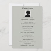 Invitation Ordre de service daisy gris (Dos)
