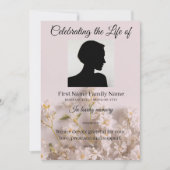 Invitation Ordre de service de fleur sauvage (Devant)