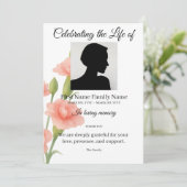 Invitation Ordre de service des fleurs (Debout devant)