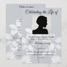 Ordre de service fleur gris