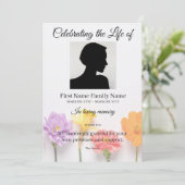 Invitation Ordre de service floral (Debout devant)